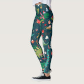 Leggings Noël de Dinosaur : Bonne année (Gauche)