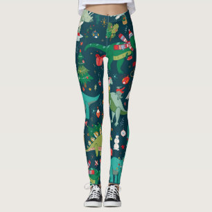 Leggings Noël de Dinosaur : Bonne année