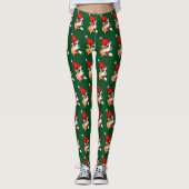 Leggings Noël de la boîte à chiot (Devant)