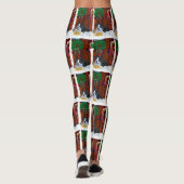 Leggings Noël de la marionnette de Boston Terrier (Dos)