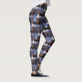 Leggings Noël de la saison festive du caniche (Droite)