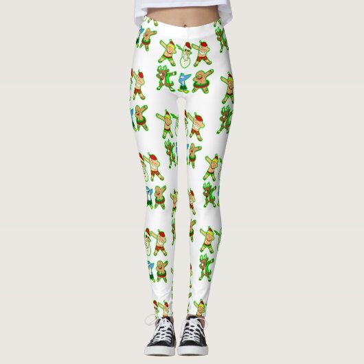 Leggings Noël de santa claus (Devant)