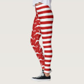 Leggings Noël des cerfs et des branches (Gauche)