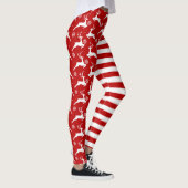 Leggings Noël des cerfs et des branches (Droite)