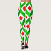 Leggings Noël des cubes 3D (Dos)