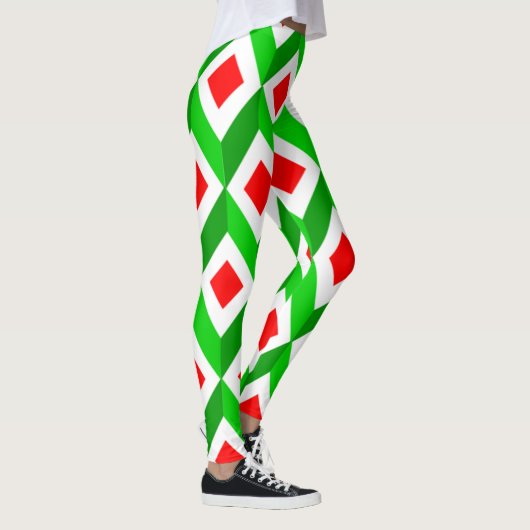Leggings Noël des cubes 3D (Droite)