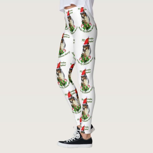 Leggings Noël du berger australien (Gauche)