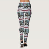 Leggings Noël du chien de berge belge (Dos)