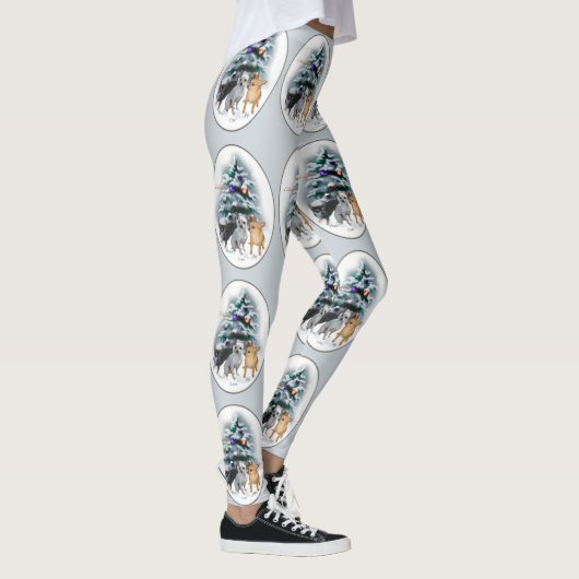 Leggings Noël du Chihuahua (Droite)