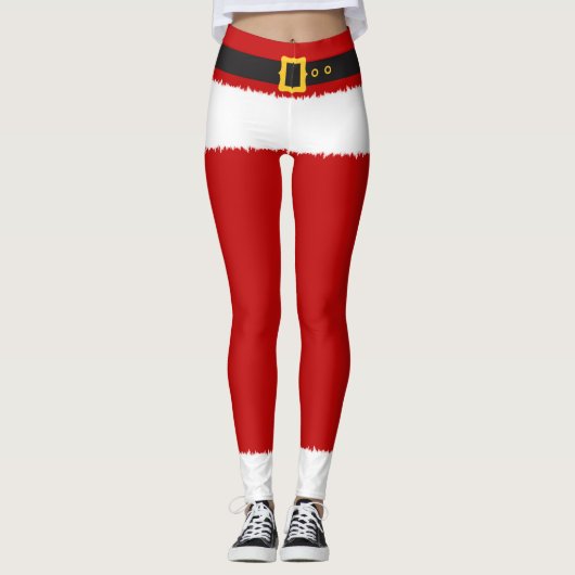 Leggings Noël du costume père Noël (Devant)
