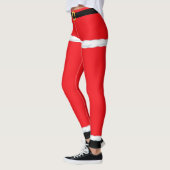 Leggings Noël Elf Santa Claus Rouge (Gauche)