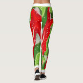 Leggings Noël enneigé avec Snowman en Abstrait (Dos)