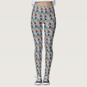 Leggings Noël Eskimo Chien américain (Devant)