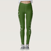 Leggings Noël Est Joyeux Vert (Devant)