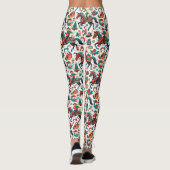 Leggings Noël Festif de la cowgirl de l'Ouest (Dos)