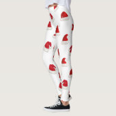Leggings Noël festif du mignon Red Santa Hat (Gauche)