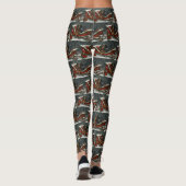 Leggings Noël Fête de chien Dachshund (Dos)
