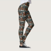 Leggings Noël Fête de chien Dachshund (Droite)