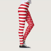 Leggings Noël HoHo avec les rayures rouges (Droite)