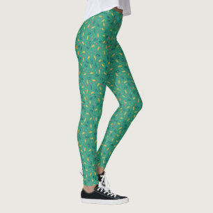 Leggings Noël Holly Feuilles & Berries avec Snowflakes