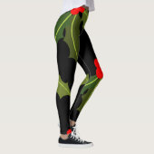 Leggings Noël Holly Leaf et Berry Motif Leging (Droite)