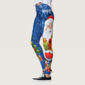 Leggings Noël Magie Santa Claus Arbre Elfes Fée mignonne (Gauche)
