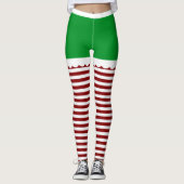 Leggings Noël mignon Elf (Devant)