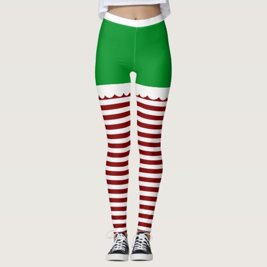 Leggings Noël mignon Elf (Devant)