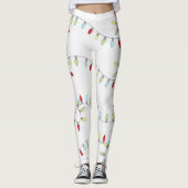 Leggings Noel mignon Whimsical Simple String lumières (Devant)