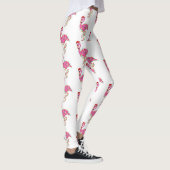 Leggings noël moche santa claus flamingo (Droite)