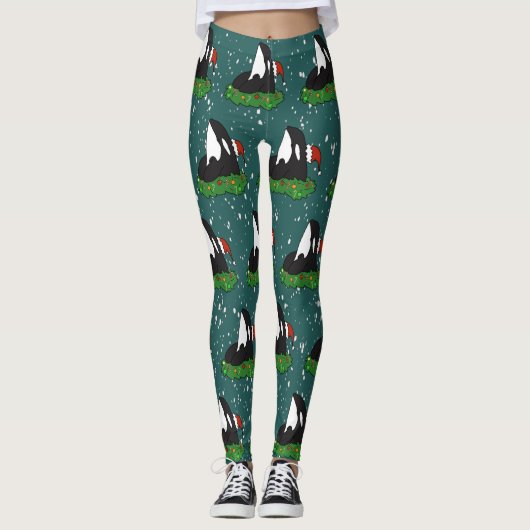 Leggings Noël Orca Killer Whale (Devant)