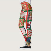Leggings Noël Père Noël 10 Modèles photo femmes (Gauche)