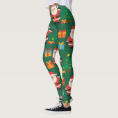 Leggings Noël Père Noël Drôle (Gauche)