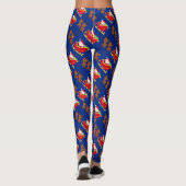 Leggings Noël père Noël et Reindeer (Dos)