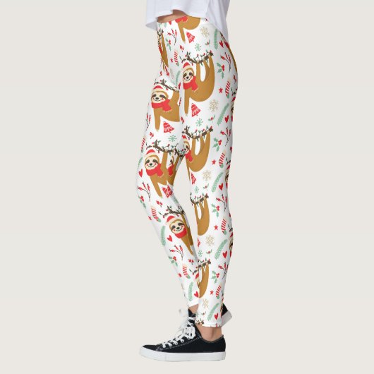 Leggings Noël Père Noël Sloth (Gauche)