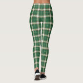 Leggings Noël Plaid blanc, vert (Dos)