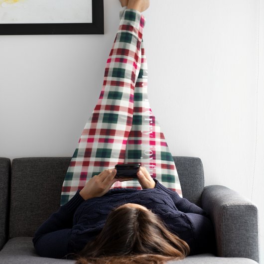 Leggings Noël Plaid moderne | Joyeux Joyeux