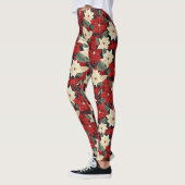 Leggings Noël Poinsettia (Gauche)