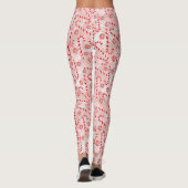 Leggings Noël rose sucre de canne  (Dos)