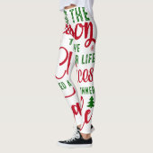 Leggings Noël saison de design de choix (Gauche)
