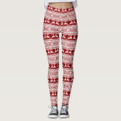 Leggings Noël scandinave renne (Devant)
