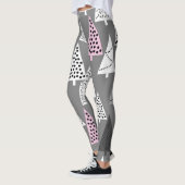 Leggings Noël simple : Motif d'arbre Abstrait (Gauche)