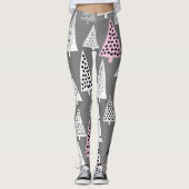 Leggings Noël simple : Motif d'arbre Abstrait (Devant)
