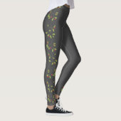 Leggings Noël stylé Holiday Holly Berries mignonne (Droite)