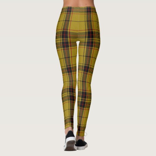 Leggings Noël Tartan Jaune (Dos)