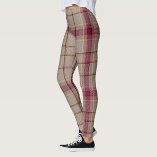 Leggings Noël Tartan rose