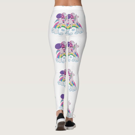 Leggings noël unicorne santa claus (Dos)