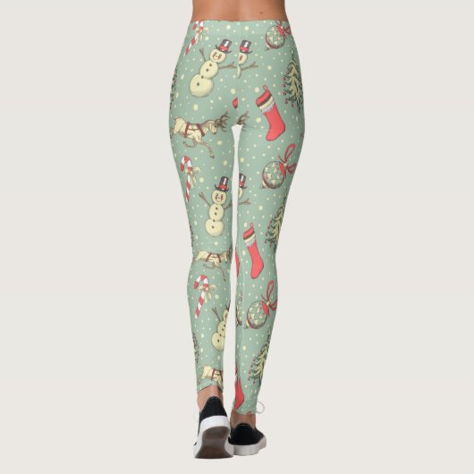 Leggings Noël vintage (Dos)
