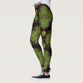 Leggings Noeud sans fin celtique - Shamrock à quatre feuill (Gauche)