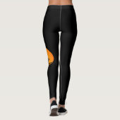 Leggings Noir aéroporté/orange de "Parachutiste" de guêtres (Dos)